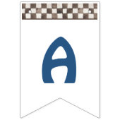 Bleu 4 roues Quad Vélo Bung drapeaux (Troisième drapeau)