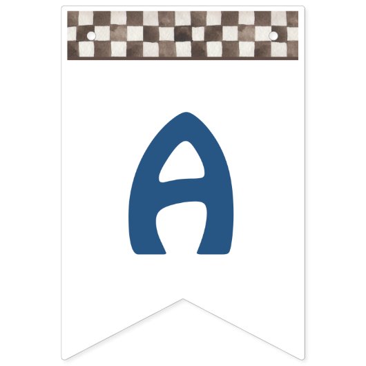 Bleu 4 roues Quad Vélo Bung drapeaux (Troisième drapeau)