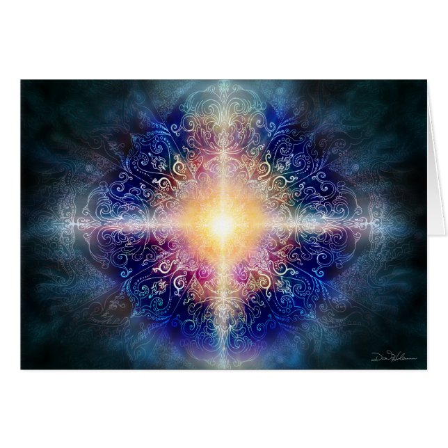 Bleu 5 de mandala (Devant horizontal)