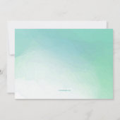 Bleu à la mode de carte photo de Merci (Dos)