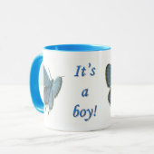 Bleu à l'Est Nouveau bébé garçon Mug (Devant gauche)