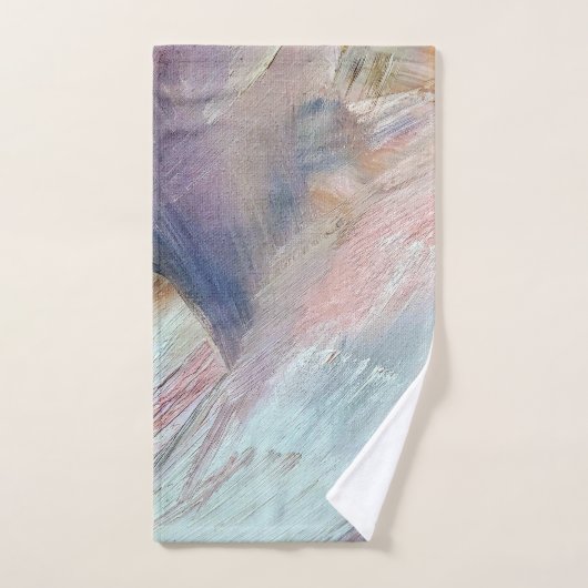 Bleu Abstrait (Serviette à main)