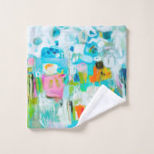 Bleu Abstrait (Gant de toilette)