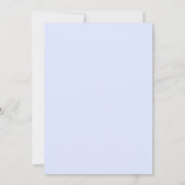 Bleu Abstrait Floral Graduation Party Invitation (Dos)