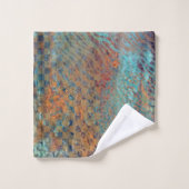  Bleu Abstrait Mélange Animal Et Peau Zébrée (Gant de toilette)