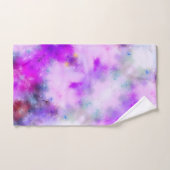 Bleu Abstrait violet moderne Elégant Modèle (Serviette à main)