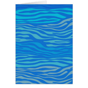 Bleu Abstrait Zèbre
