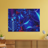 Bleu Acara toile étirée Impression (Insitu(Salon))