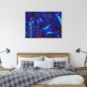 Bleu Acara toile étirée Impression (Insitu(Chambre))