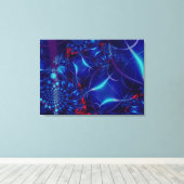 Bleu Acara toile étirée Impression (Insitu (Plancher de Bois))