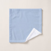 Bleu Acier Clair Uni (Gant de toilette)