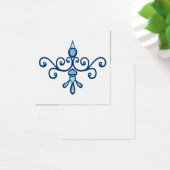 Bleu ailé de bonheur art populaire moderne (Bureau)