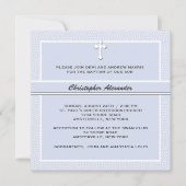 Bleu aimé - invitation religieuse (Devant)