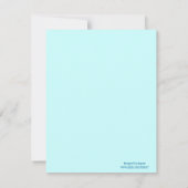 Bleu Airplane dots boys Invitation à la fête d'ann (Dos)