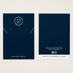 Bleu Ajouter Votre Logo Collier Boucles d'oreilles