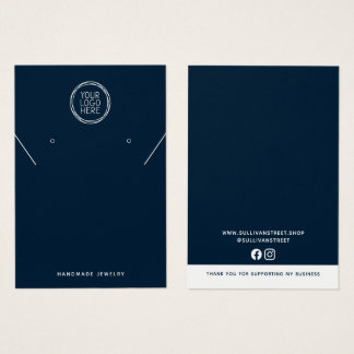 Bleu Ajouter Votre Logo Collier Boucles d'oreilles