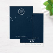 Bleu Ajouter Votre Logo Collier Boucles d'oreilles (Bureau)