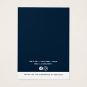 Bleu Ajouter Votre Logo Collier Boucles d'oreilles (Dos)