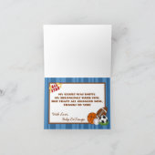 Bleu All-Star Carte de remerciements plié (Intérieur)