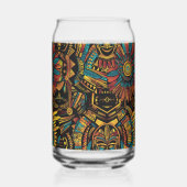 Bleu Alluring "Aztec Dream" Imprimé Can Glass 473m (Verso)