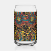 Bleu Alluring "Aztec Dream" Imprimé Can Glass 473m (Droite)