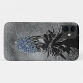 Bleu ananas Asphalt Texture iPhone 11 Coque (Dos (Horizontal))