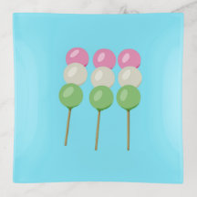 Bleu Anime Pastel Dango Trinket Plateau