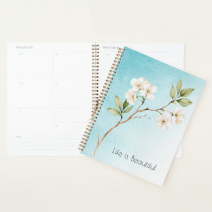 Bleu Aqua Blanc Floral