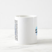 Bleu Aquarelle Graduation Typographie Mug pour lui (Centre)