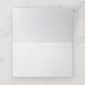 Bleu | ARGENT | Cartes De Place Blancs Simple Et É (Intérieur déplié)