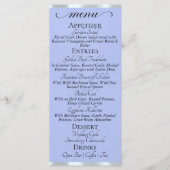 Bleu/Argent - Menu Monogramme & Merci (Devant)