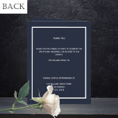 Bleu argent photo élégant programme funéraire