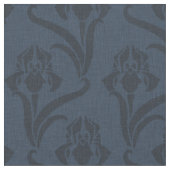 Bleu Art Nouveau Tissu Iris (Fermer)
