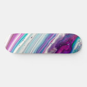 Bleu Artsy Paint Strots Motif Skateboard (Horz)