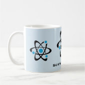 Bleu Atoms Science Design Mug (Gauche)