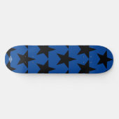 Bleu avec Black Stars HAMbWG Skateboard (Horz)