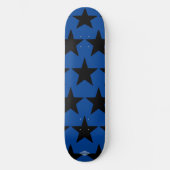 Bleu avec Black Stars HAMbWG Skateboard (Recto)
