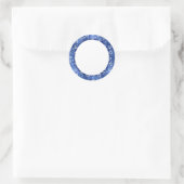 Bleu avec Sticker Monogram Coeur Argent (Sac)