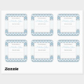 Bleu baby shower autocollant (Feuille)