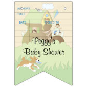 Bleu baby shower/Bibliothèque, Bannière en Swallow (Premier drapeau)