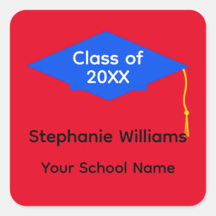 Bleu Bac de graduation #1-2 Stickers