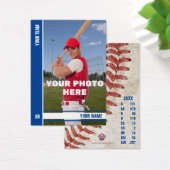 Bleu Bande Baseball - Statistiques Personnalisées (Bureau)