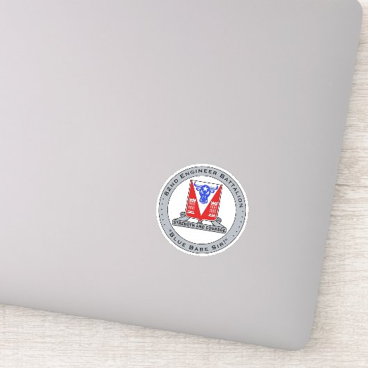 Bleu Bébé Vinyl Sticker (Détail)