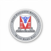 Bleu Bébé Vinyl Sticker (Devant)