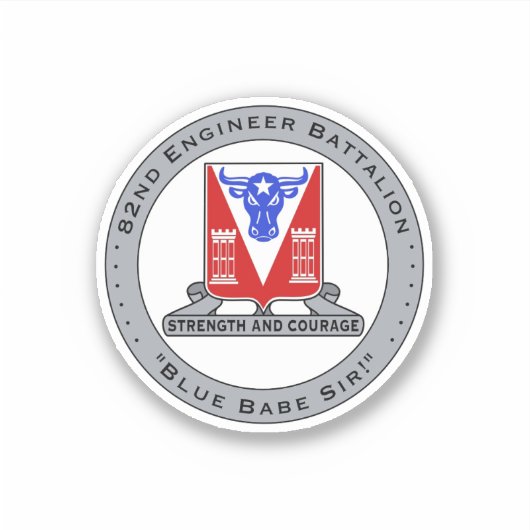 Bleu Bébé Vinyl Sticker (Devant)