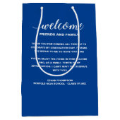 Bleu Bienvenue Graduation Hors De La Ville Sac Cad (Devant)