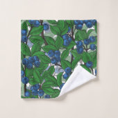 Bleu blanc (Gant de toilette)