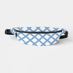 Bleu Blanc Arlequin Diamond Motif