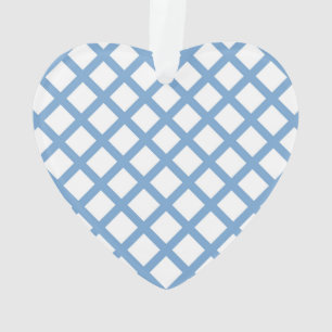 Bleu Blanc Arlequin Diamond Motif
