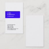 Bleu Blanc Attrayant Carte de visite de charme (Devant / Derrière)